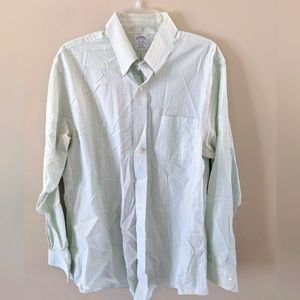 Brooks Brothers blue and yellow checked shirt